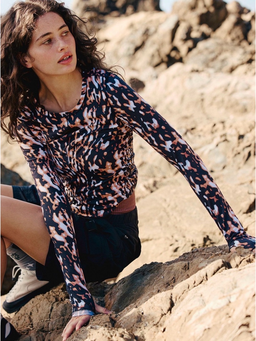 Right on Run Printed Longsleeve Layer